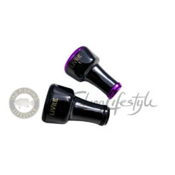 LIMITED Livre Custom Reel Knob - FF Black, Black/Purple (Fortissimo Single Knob)