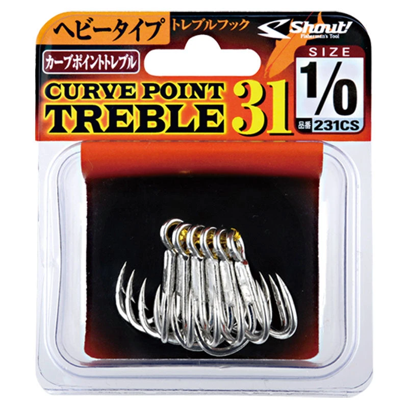 Shout Curve Point Treble Hook 31