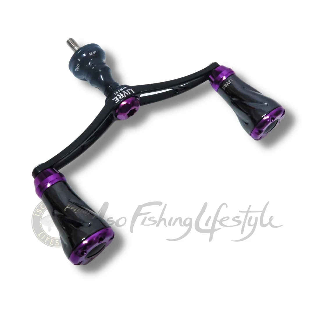 2022 Mad Crow X Squid Mania Wing 92 Double Handle Matte Black/Purple - Image 2