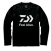 DAIWA L/S FEEL ALIVE T SHIRT DE-82009 BLACK