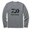 DAIWA L/S FEEL ALIVE T SHIRT DE-82009 GREY