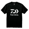 2020 DAIWA FEEL ALIVE S/S T SHIRT DE-83009 BLACK