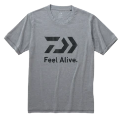 DAIWA FEEL ALIVE S/S T SHIRT DE-83009 GREY