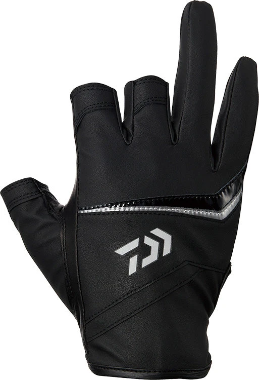 DAIWA DG-2221 (3 Cut Leather Fit Gloves)