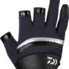 DAIWA DG-3021 ( Nanofront® Mesh Cool Gloves 3 Cuts) BLACK
