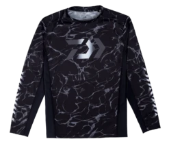 DAIWA SPLASH FISHING SHIRT - BLACK DE-38009