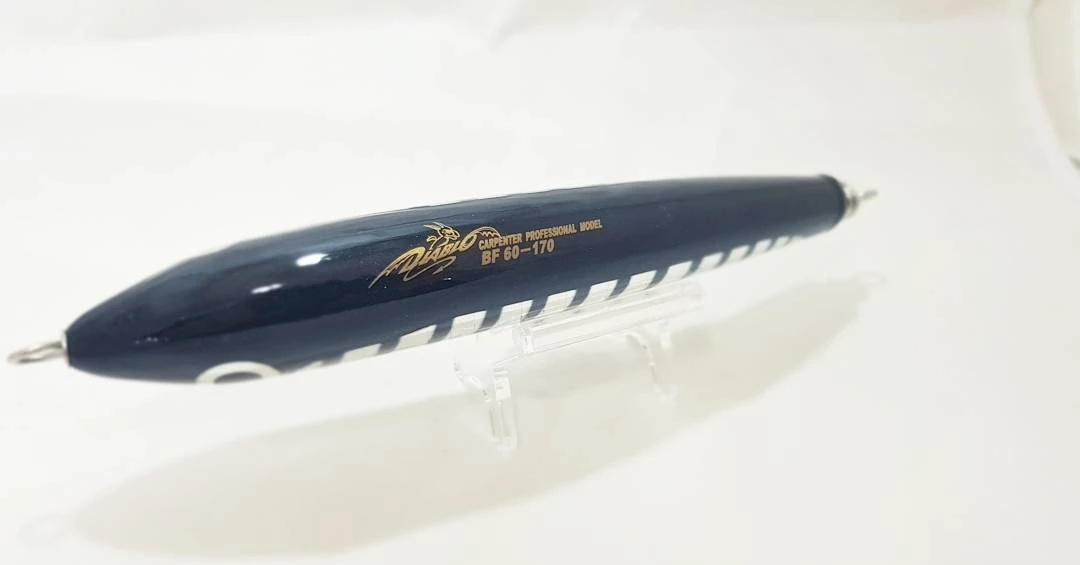 Carpenter Bluefish BF 60 - 170 Diablo Black Silver Stripe Gold Eye - Image 2