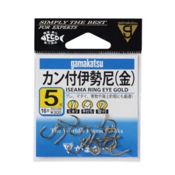 Gamakatsu Iseama Ring Eye Gold Hook