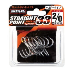 Shout Straight Point Treble Hook 33