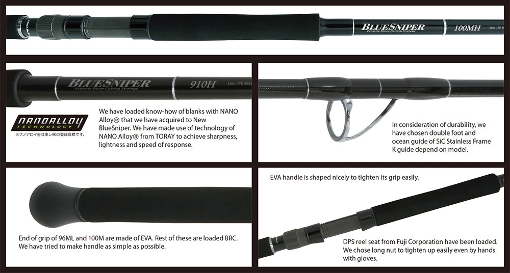 Yamaga Blanks Blue Sniper Shore Casting 910H - Image 3
